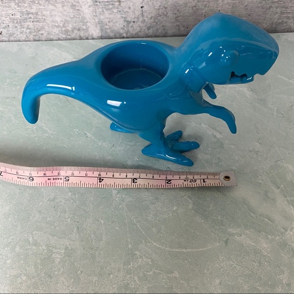 Teal T-Rex votive candle holder Urban Outfitters - Picture 7 of 9